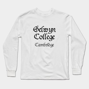 Cambridge Selwyn College Medieval University Long Sleeve T-Shirt